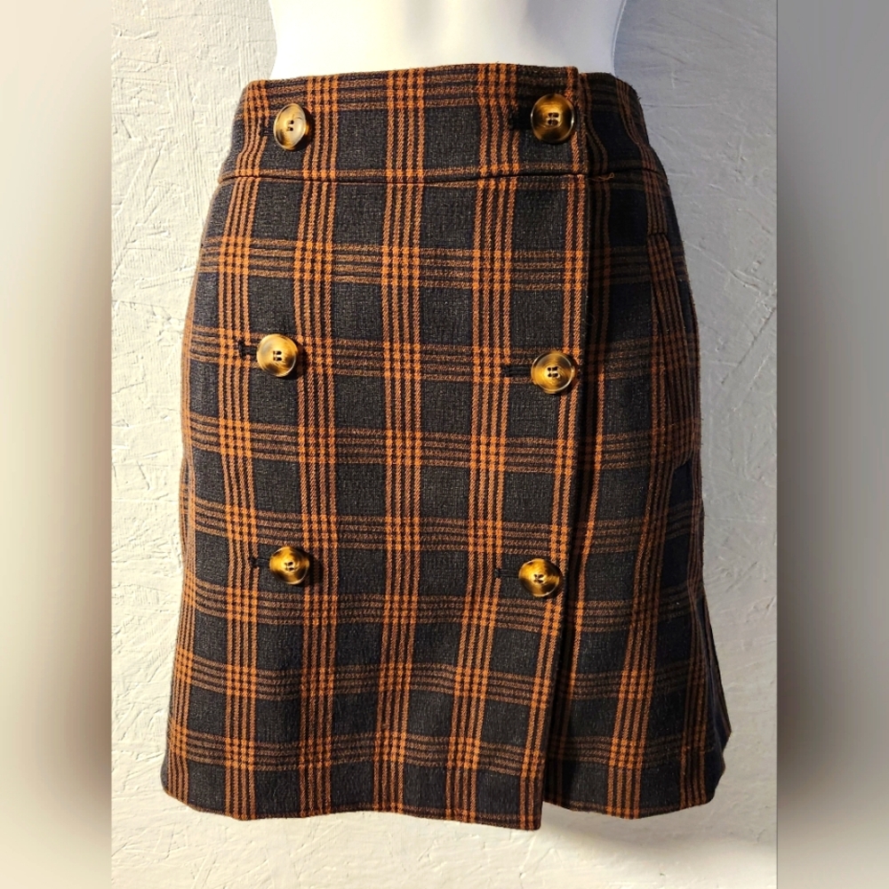 Madewell Double Breasted Plaid Skirt - Women's Size XS